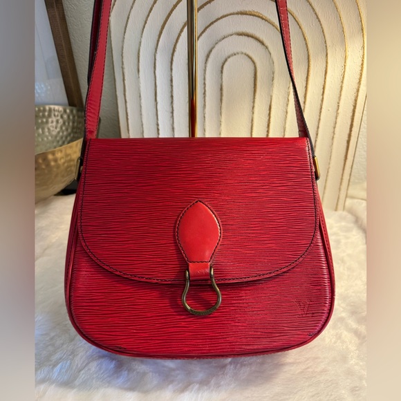 Louis Vuitton Epi Saint Cloud Shoulder bag/ Crossbody. Red - Picture 12 of 12